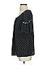 Max Studio Polka Dots Black Short Sleeve Blouse Size S - photo 5