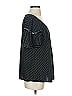 Max Studio Polka Dots Black Short Sleeve Blouse Size S - photo 4