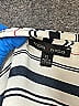 Moa Moa 100% Polyester Stripes Silver Short Sleeve Blouse Size XL - photo 4