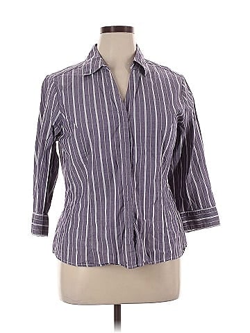 Riders by Lee 3/4 Sleeve Button-Down Shirt (view 1)