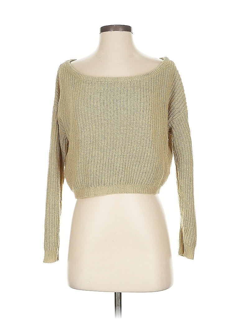 Pre-owned Prettylittlething Pullover Sweater In Brown
