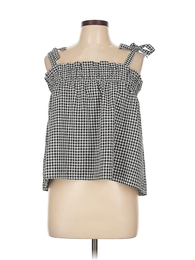 Pre-owned Divided By H&m Sleeveless Blouse In Black