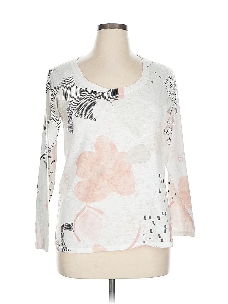 NALLY & MILLIE Pre-owned 3/4 Sleeve T-shirt In White