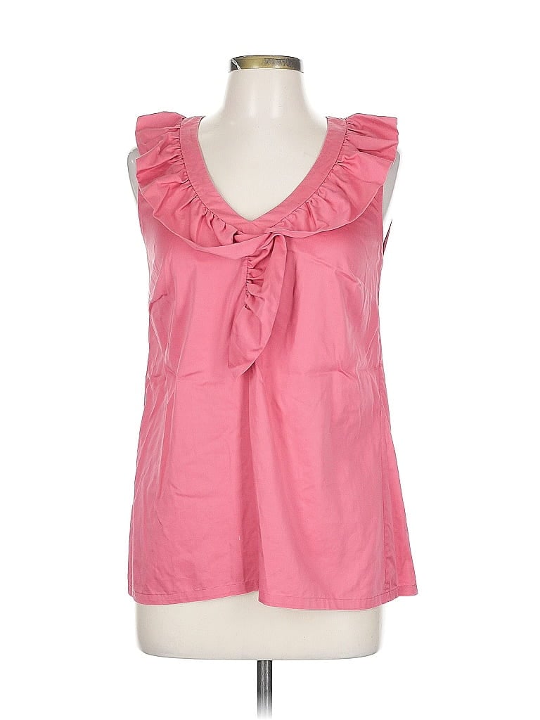 Pre-owned Ann Taylor Sleeveless Blouse In Pink