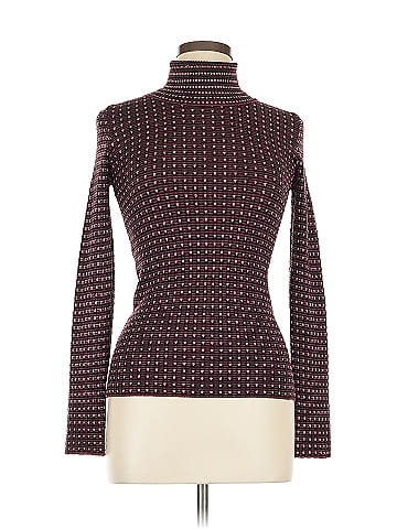 M Missoni Burgundy Long Sleeve Turtleneck Size EU (IT) 44 / US 8