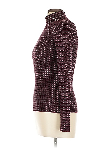 M Missoni Burgundy Long Sleeve Turtleneck Size EU (IT) 44 / US 8