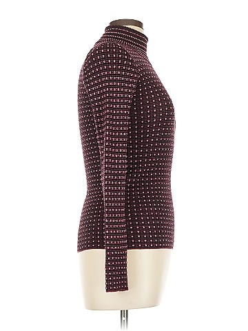 M Missoni Burgundy Long Sleeve Turtleneck Size EU (IT) 44 / US 8