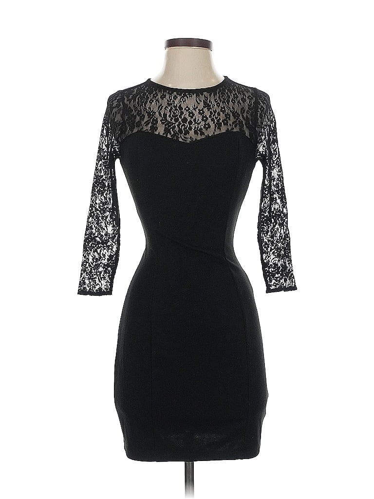 Pre-owned Guess Cocktail Dress In Black