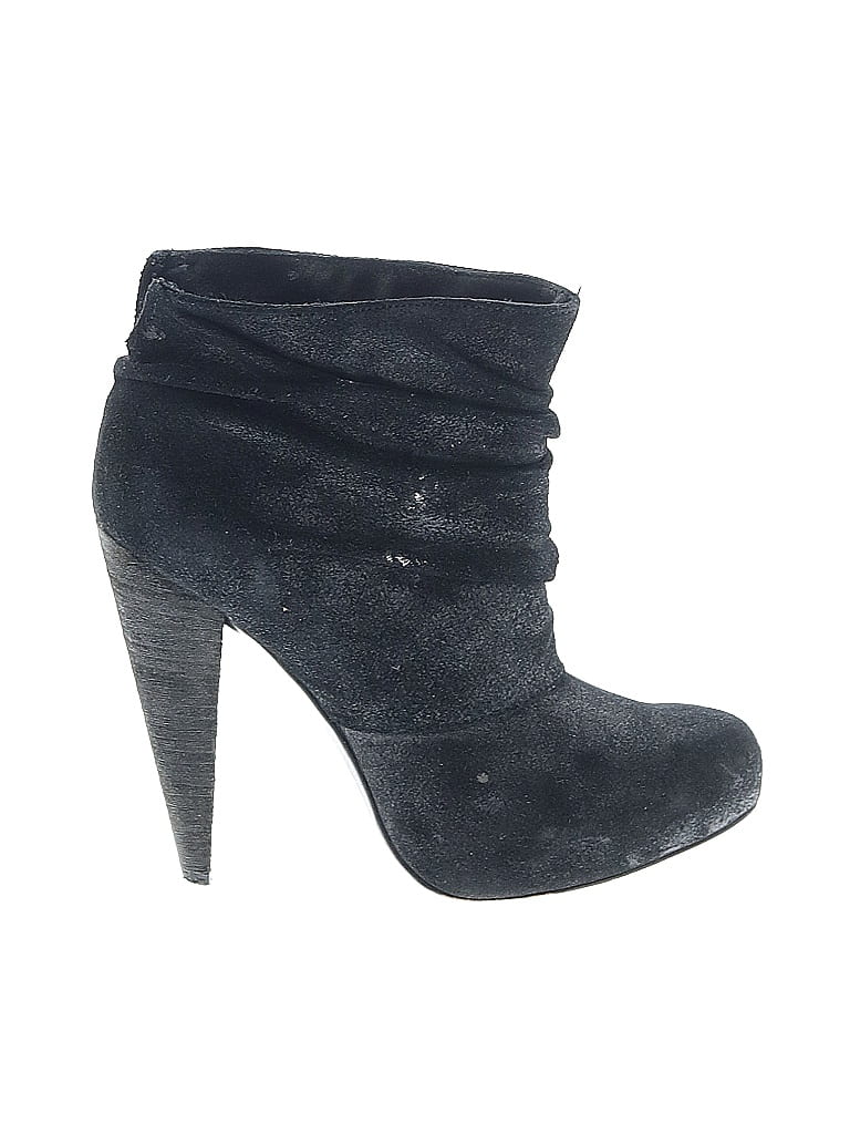 Elizabeth and James Black Ankle Boots Size 7 1/2 - photo 1