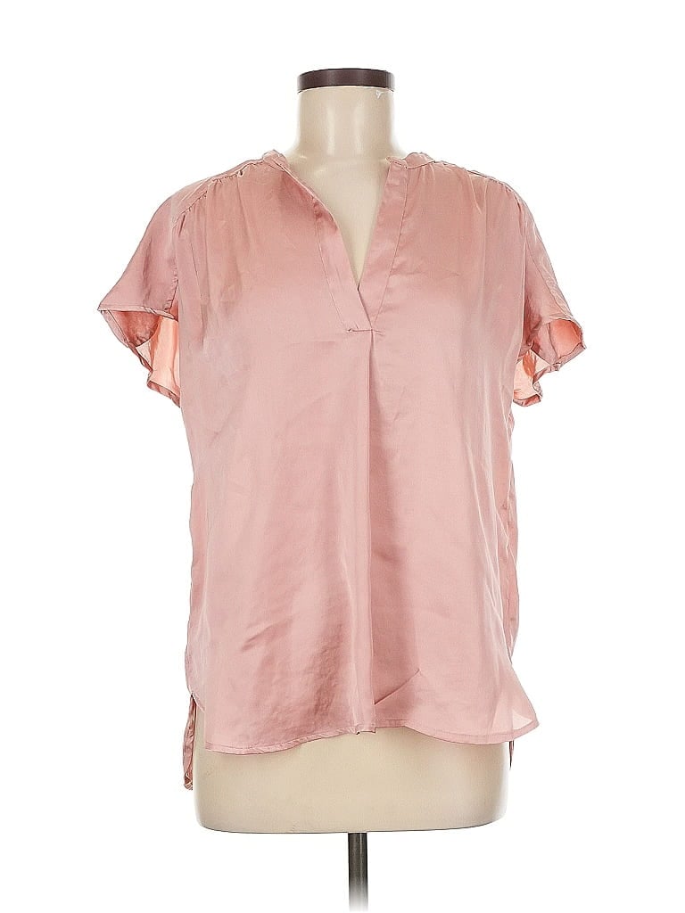 Pre-owned Lucky Brand Short Sleeve Blouse In Pink