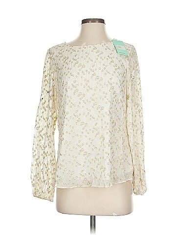 Sail to Sable Long Sleeve Silk Top (view 1)