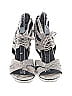 Elizabeth and James Metallic Silver Gray Heels Size 8 - photo 2