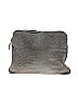 India Hicks 100% Leather Metallic Gray Tan Leather Clutch One size - photo 2