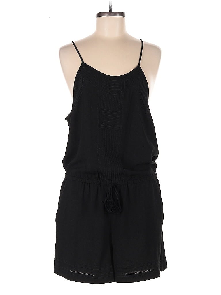 Pre-owned Ann Taylor Loft Romper In Black