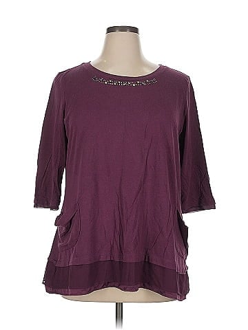 LOGO by Lori Goldstein 3/4 Sleeve T-Shirt (view 1)