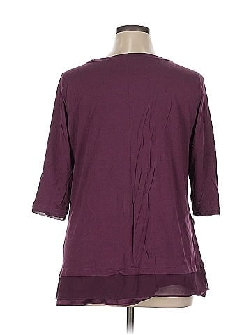 LOGO by Lori Goldstein 3/4 Sleeve T-Shirt (view 2)