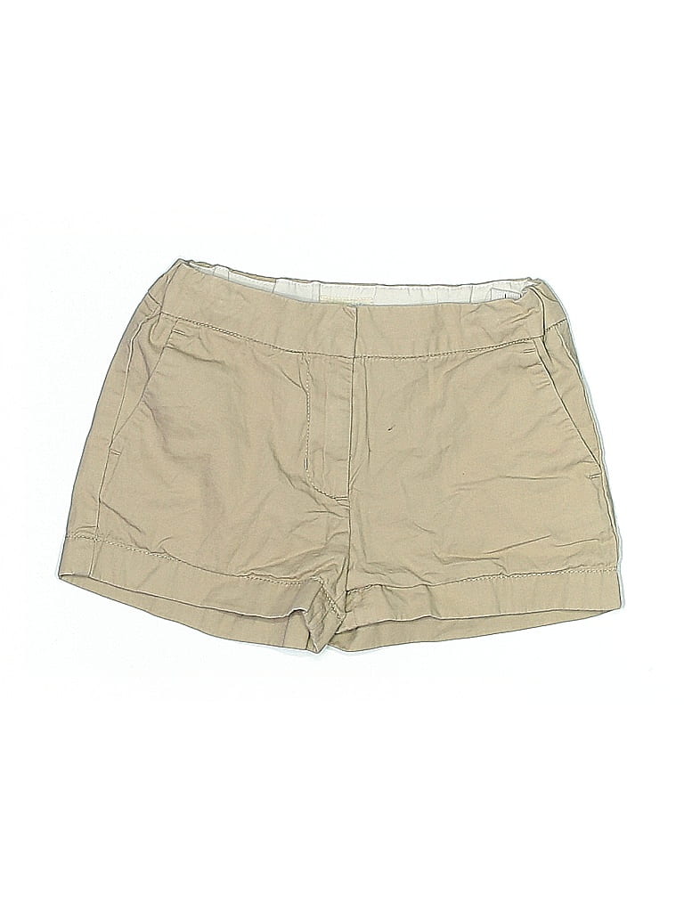 Pre-owned Crewcuts Outlet Kids' Khaki Shorts In Brown