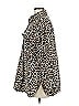 H&M 100% Cotton Animal Print Gold Coat Size M - photo 5