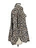 H&M 100% Cotton Animal Print Gold Coat Size M - photo 4