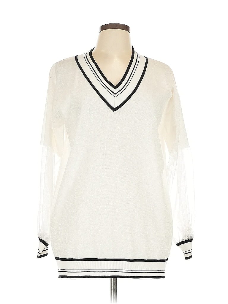 Click to view more detailed imagery on our partner's website Pre-owned Pinko Pullover Sweater In White