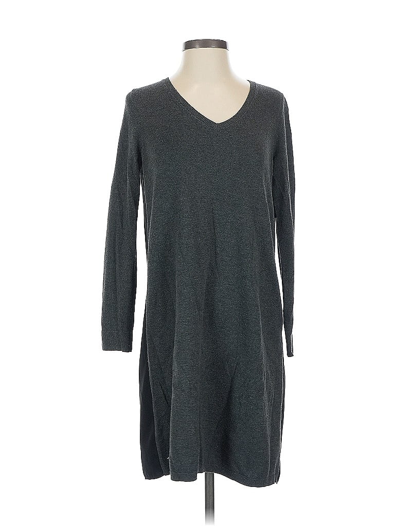 Pre-owned Ann Taylor Loft Casual Dress In Gray