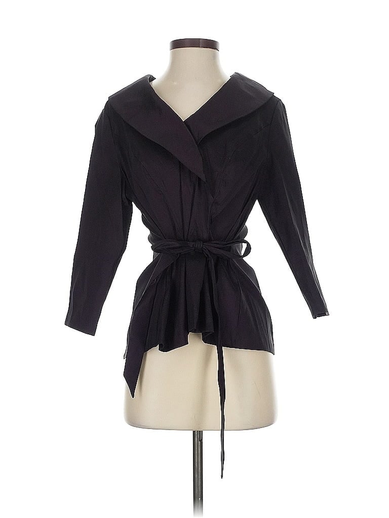 Pre-owned Alex Evenings Coat In Black