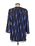 Dex 100% Polyester Blue 3/4 Sleeve Blouse Size M - photo 2