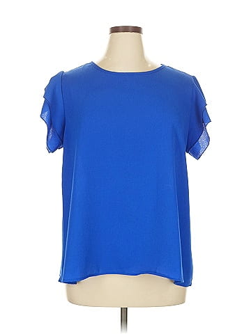 Perfect Peach Short Sleeve Blouse (view 1)