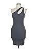 Monrow Solid Gray Cocktail Dress Size L - photo 1