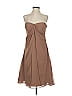 Bill Levkoff 100% Polyester Brown Tan Cocktail Dress Size S - photo 1
