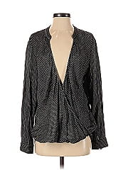 Cosmic Blue Love Long Sleeve Blouse