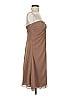 Bill Levkoff 100% Polyester Brown Tan Cocktail Dress Size S - photo 4