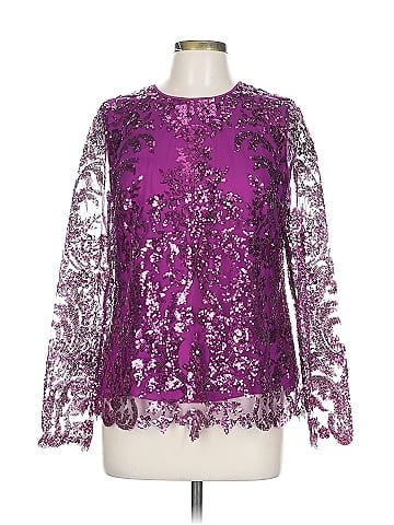 Naeem Khan Long Sleeve Blouse (view 1)