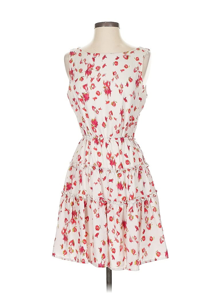 WAYF 100% Polyester Hearts White Cocktail Dress Size S - photo 1