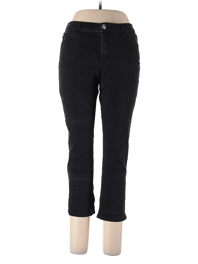 Pre-owned Lee Jeggings In Black