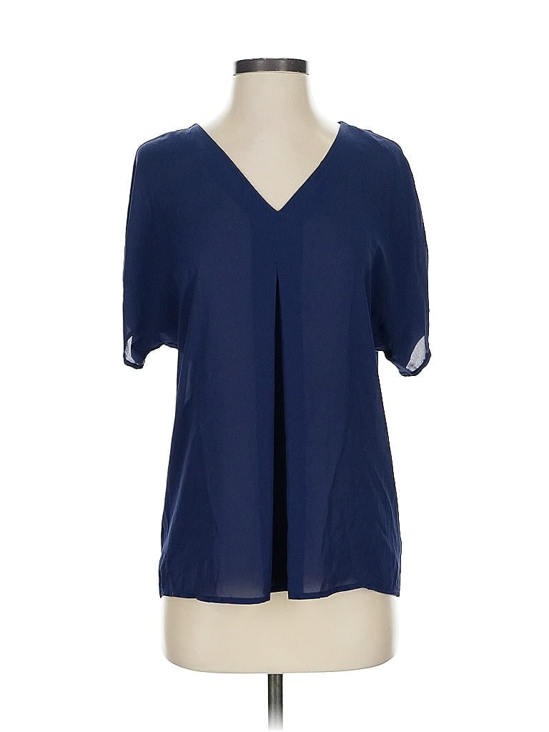 Pre-owned Michael Michael Kors Short Sleeve Blouse In Blue