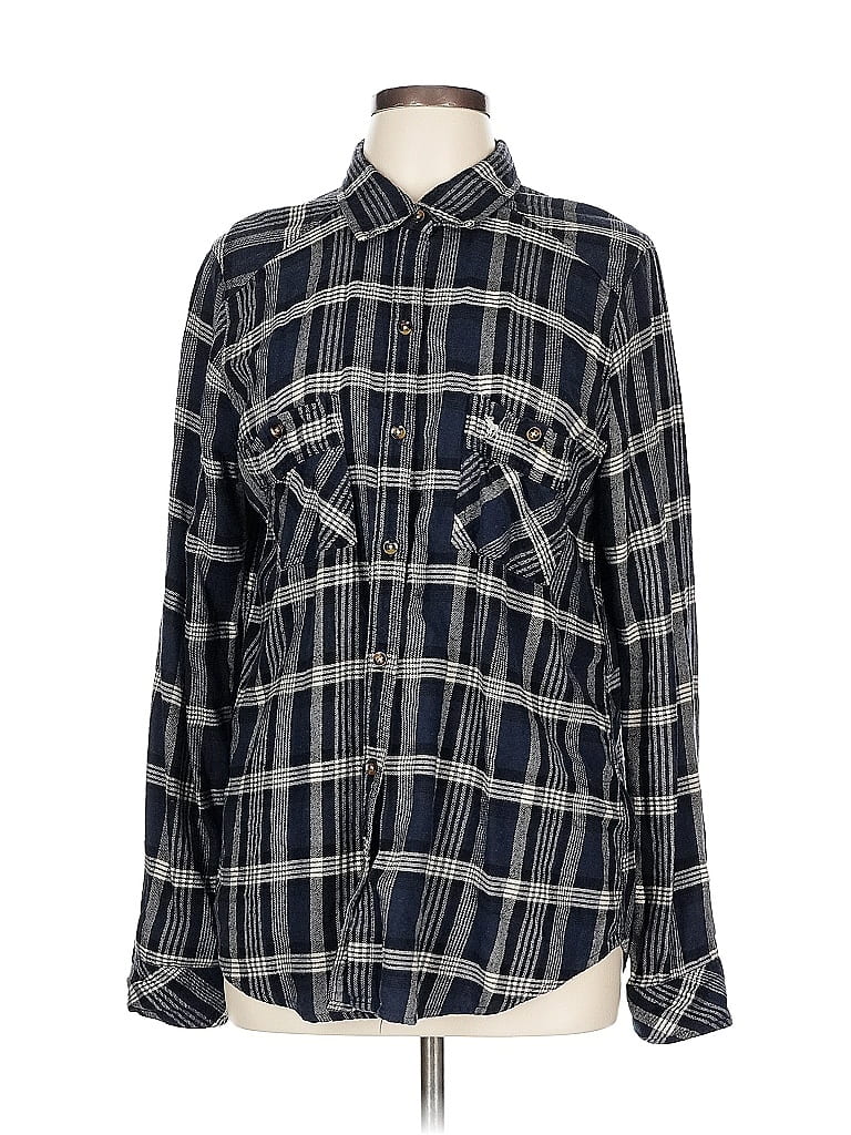 Click to view more detailed imagery on our partner's website Pre-owned Abercrombie & Fitch Long Sleeve Button Down Shirt In Blue
