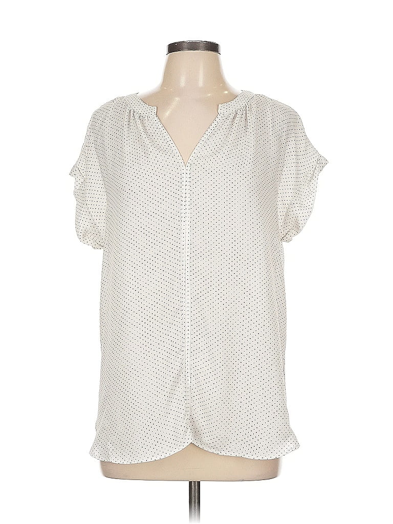 Pre-owned Philosophy Republic Clothing Short Sleeve Blouse In White