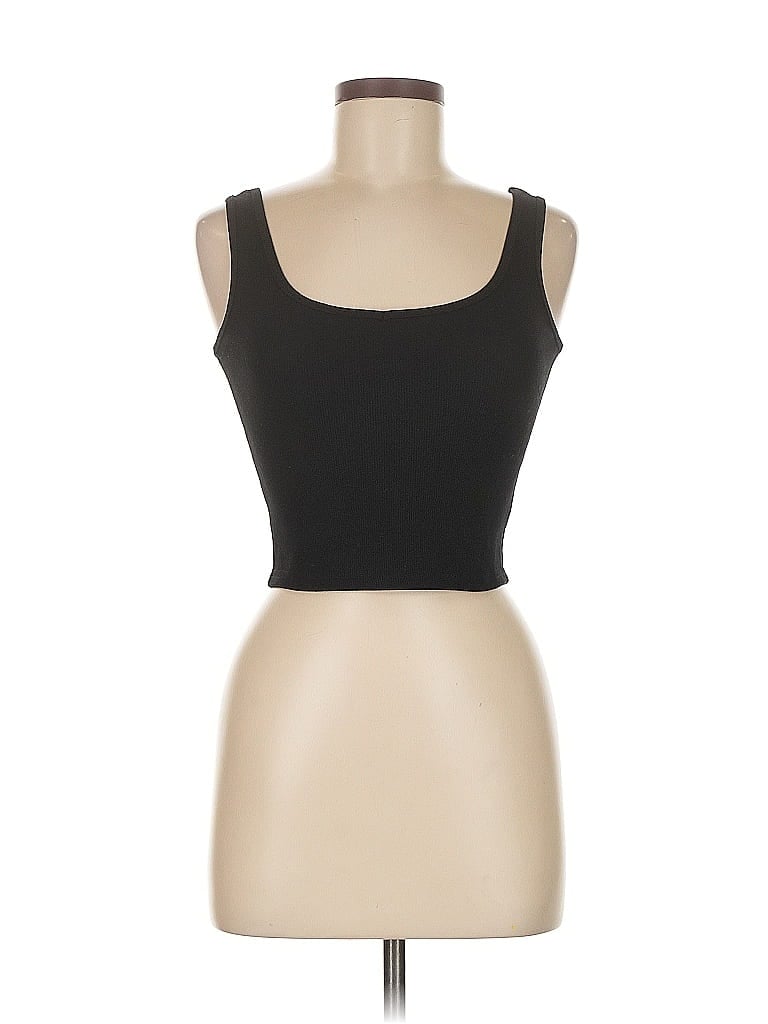 Pre-owned Unbranded Tank Top Black Strapless Neckline Tops