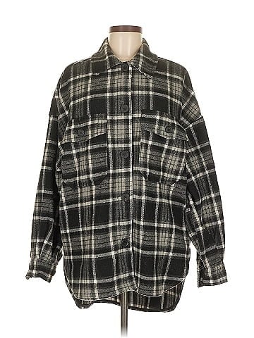 Bershka Long Sleeve Button-Down Shirt (view 1)