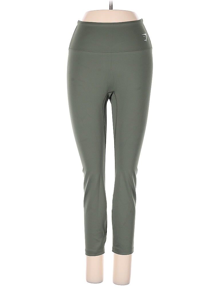 Pre-owned Gymshark Active Pants In Green