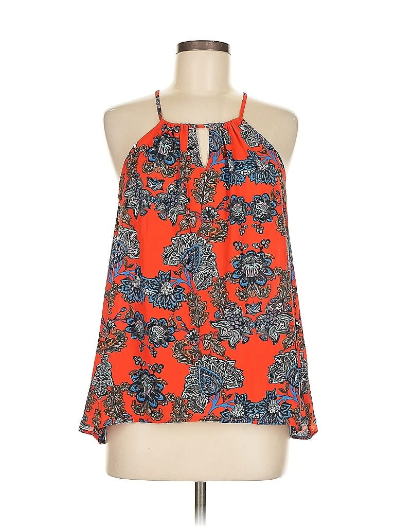 Pre-owned Collective Concepts Sleeveless Blouse In Orange