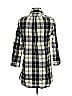 Theory Plaid Black 3/4 Sleeve Button-Down Shirt Size 4 - photo 2