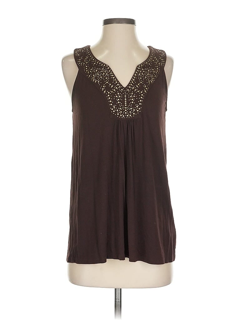 Pre-owned Michael Michael Kors Sleeveless Blouse In Brown
