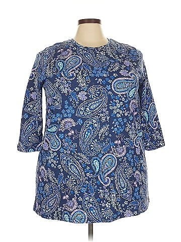 Woman Within 3/4 Sleeve Blouse (view 1)