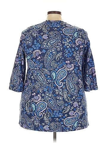 Woman Within 3/4 Sleeve Blouse (view 2)