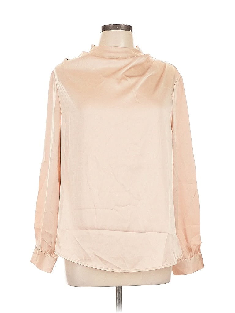 Kate Kasin Long Sleeve Blouse In Neutral