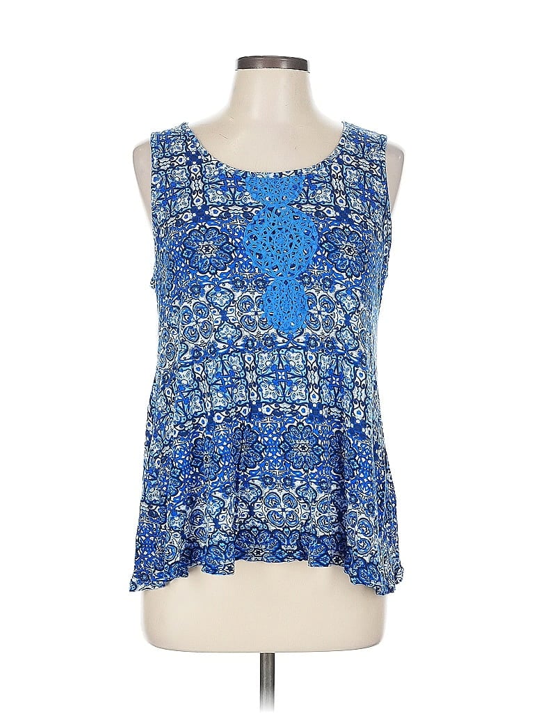 Pre-owned Cupio Sleeveless Blouse In Blue