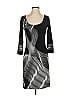 Evovorro Graphic Gray Cocktail Dress Size S - photo 1