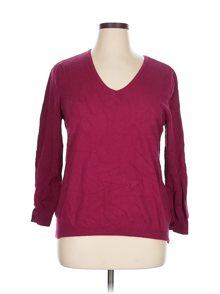 Pre-owned Love Ellie Pullover Sweater In Burgundy
